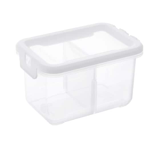Ezy Storage Tall 2-Compartment Storage Box